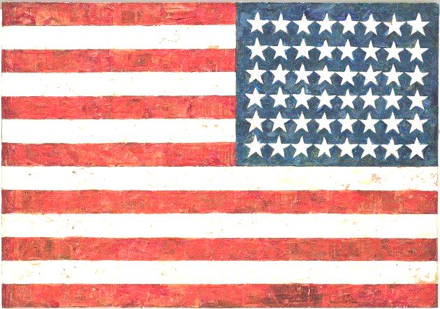 A Bandeira norte-americana (1955), de Jasper Johns