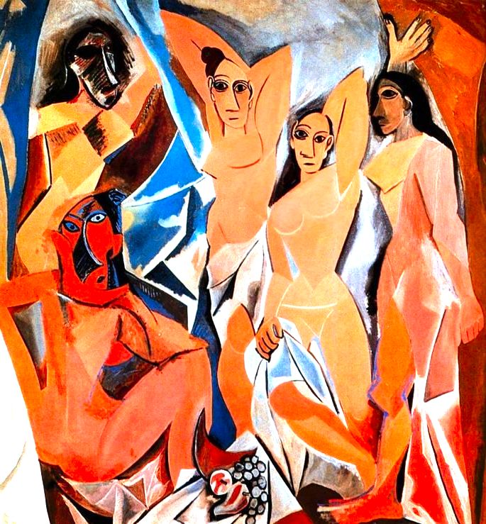 tela As senhoritas d'Avignon, de Picasso