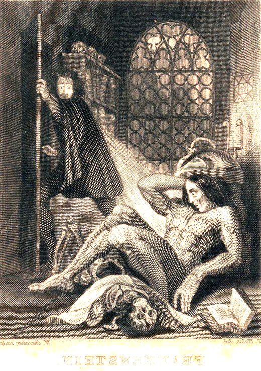 Frankenstein ilustração antiga