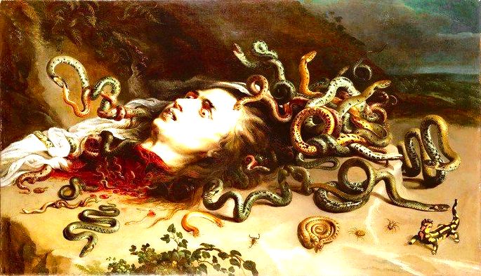 Medusa, pintura de Peter Paul Rubens (1618)