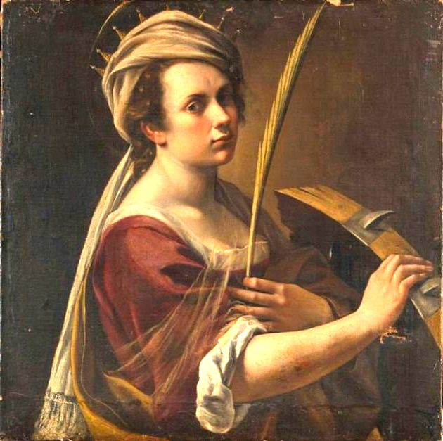 Self Portrait as Saint Catherine of Alexandria