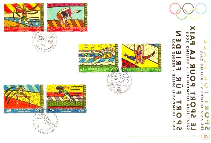 selos postais Esportes para a paz