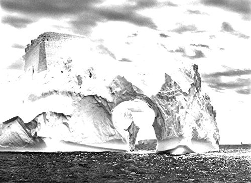 imagem de uma geleira na exposição Gênesis, de Sebastião Salgado
