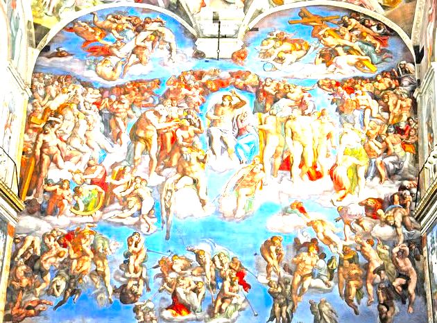 Juízo Final - 13,7 m x 12,2 m - Capela Sistina, Vaticano