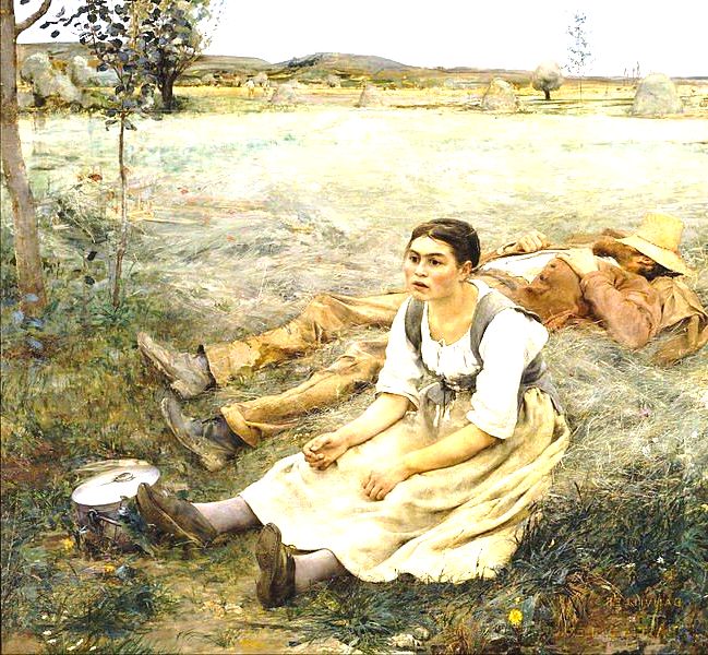 Quadro Hay Making, de Jules Bastien Lepage.