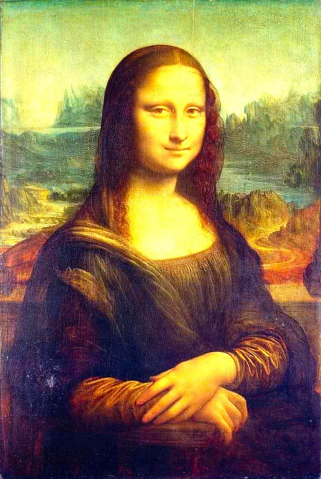 Mona Lisa - 77 cm x 53 cm - Louvre, Paris