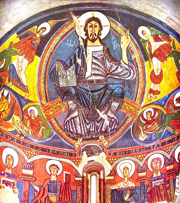 Pintura romanica presente na Igreja de Sant Climent de Taüll