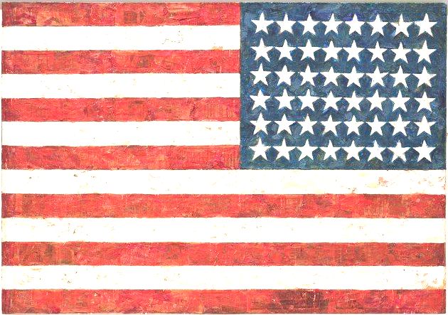 A Bandeira norte-americana (1955), de Jasper Johns