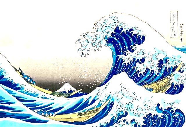 A onda, de Hokusai