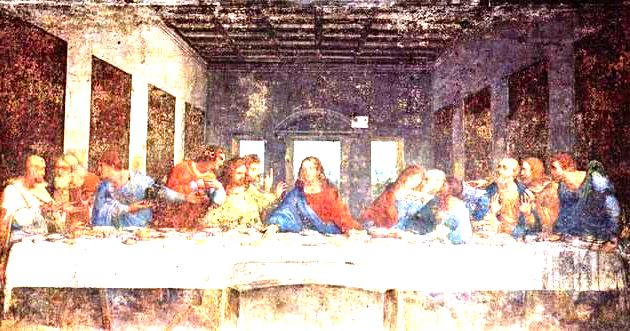 A Última Ceia - 4,6 m x 8,8 m - refeitório do Convento de Santa Maria Delle Grazie, Milão