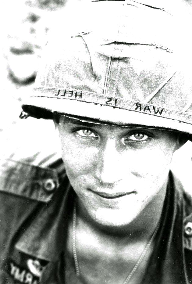 Retrato de soldado americano no Vietnã