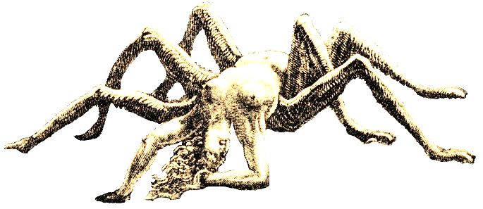 O mito de Aracne, por Gustave Doré