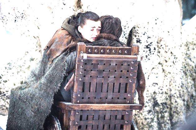 Reencontro de Arya e Bran