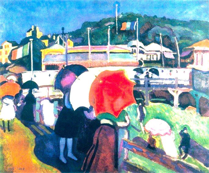 As três sombrinhas  Raoul Dufy