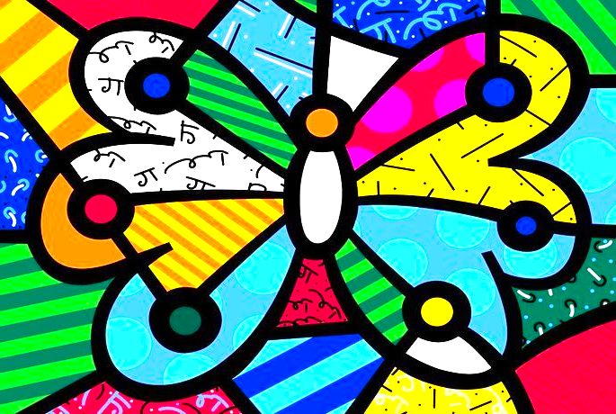 borboleta romero britto