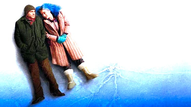 cena de Brilho eterno de uma mente sem lembranças mostra casal deitado no gelo