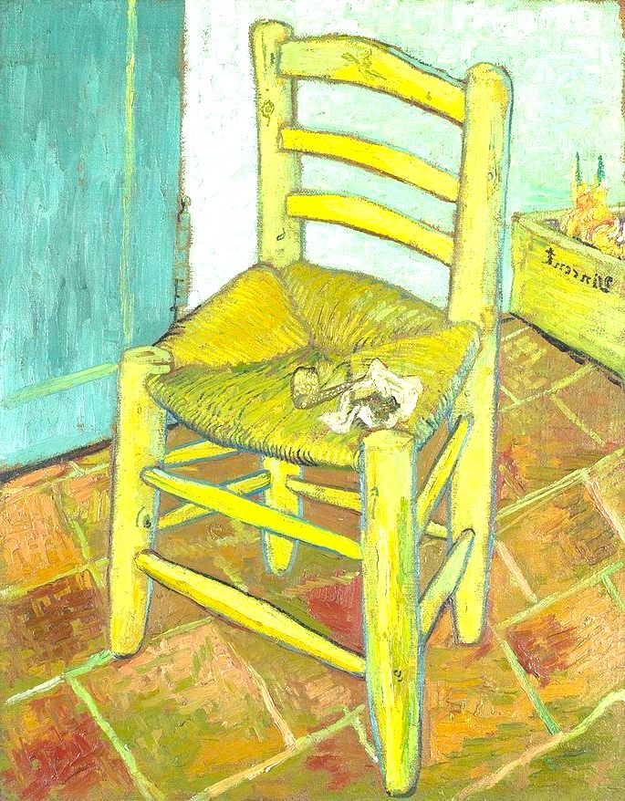 A cadeira de Van Gogh com Cachimbo (1888)