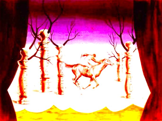 Le jockey Perdu (O Jóquei Perdido), primeira obra surrealista de Magritte.