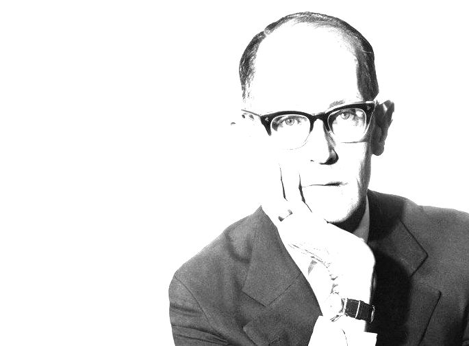 Retrato de Carlos Drummond de Andrade.