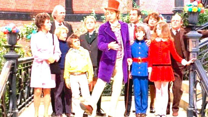 cena de A fantástica fábrica de chocolate de 1971