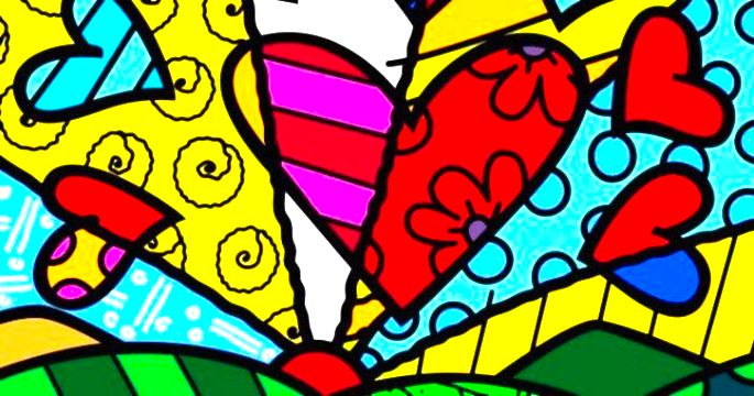 Coração Romero Britto