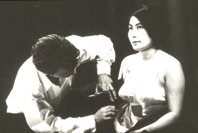 cut piece performance Yoko Ono