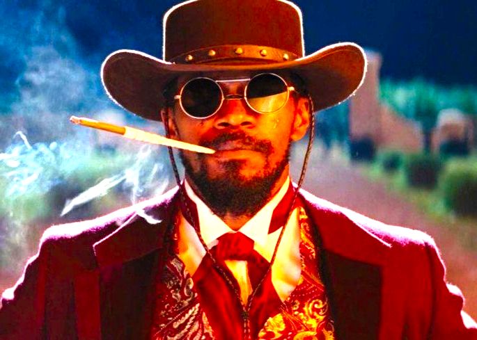 Frame do filme Django Livre.
