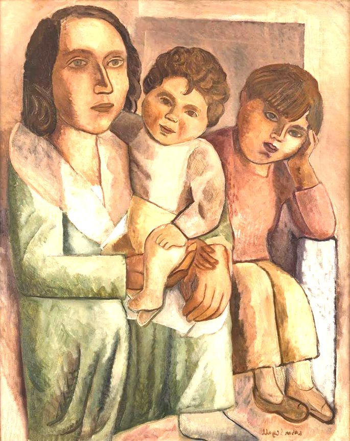 Pintura de Lasar Segall retratando a família do pintor