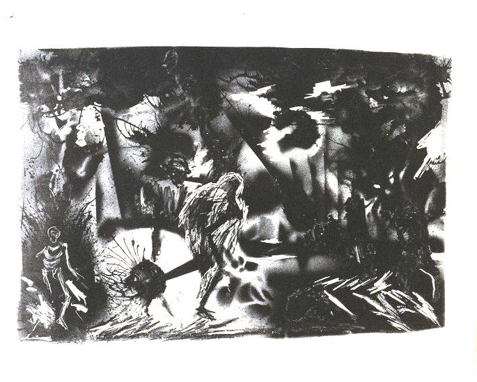 Figures in a Landscape de Jackson Pollock (1937)
