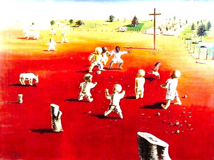 Futebol, quadro de Candido Portinari