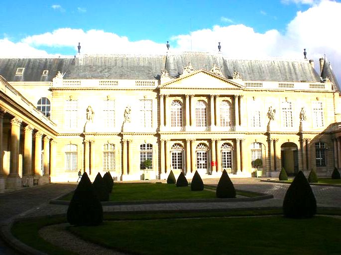 Fachada del Hotel de Soubise, París.