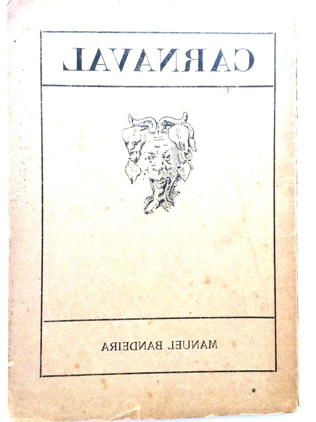 Capa da primeira edição do livro Carnaval (1919) que reúne os versos de Os sapos.