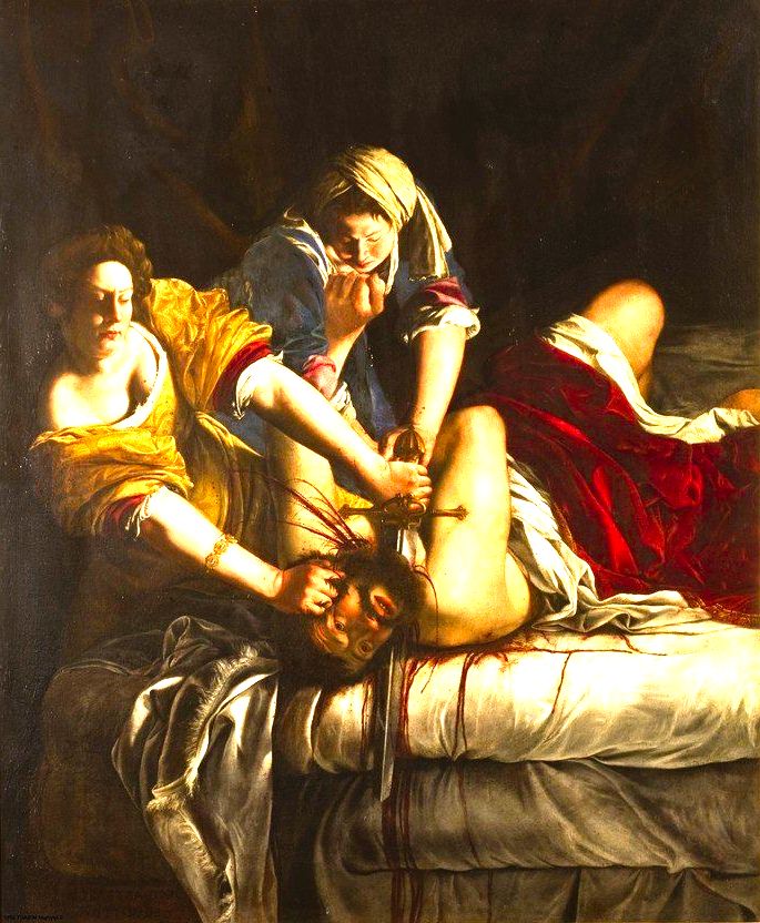 Judith decapitando Holofernes, obra de Artemisia Gentileschi