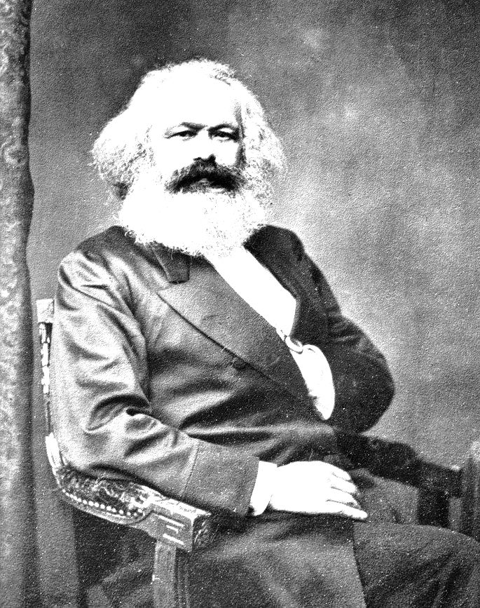 Retrato de Karl Marx.