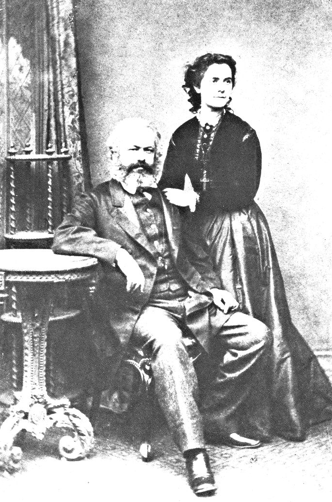Retrato de Karl e Jenny Marx.