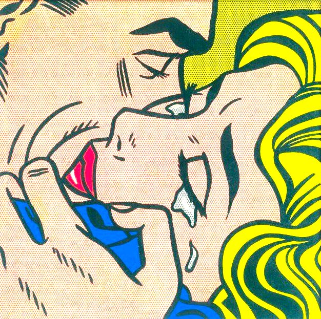 Kiss V (1964) de Roy Lichtenstein.