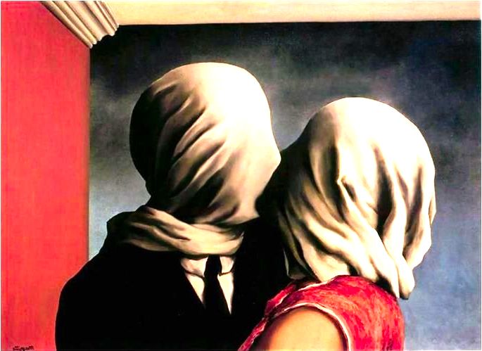 Os amantes, Magritte