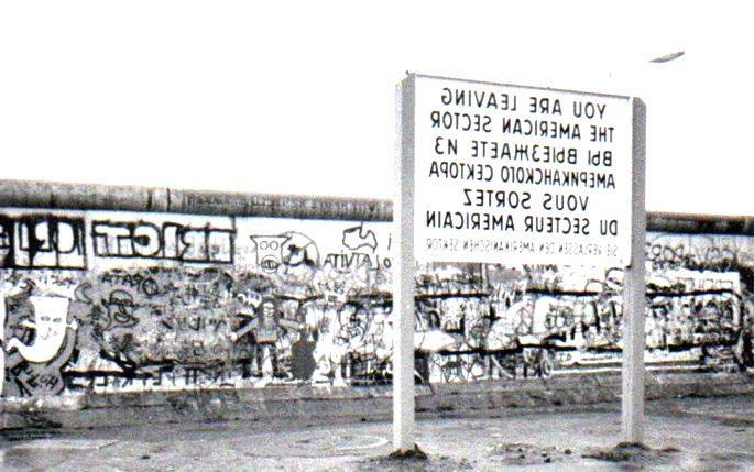 Muro de Berlim: vista do lado Americano (RFA).