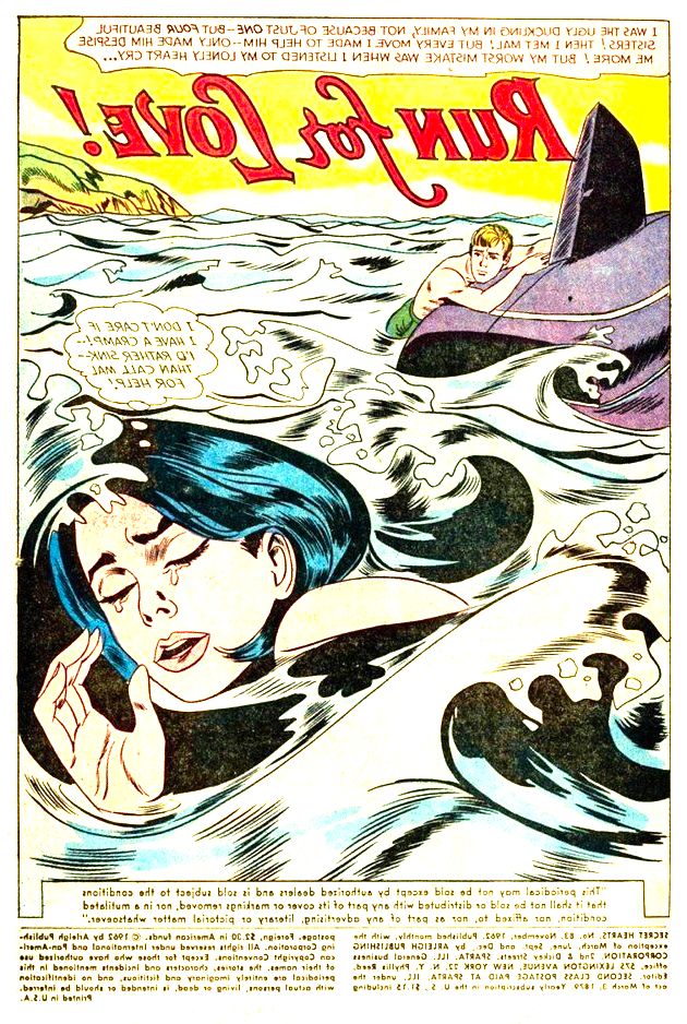 Capa da revista DC Comic que serviu de inspiração para Drowning Girl.