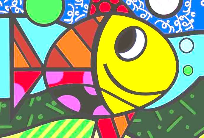 peixe romero britto