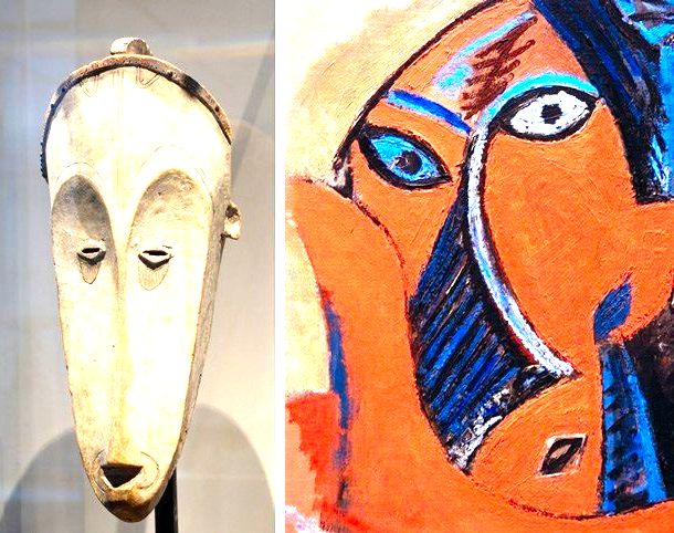 Picasso e máscara africana