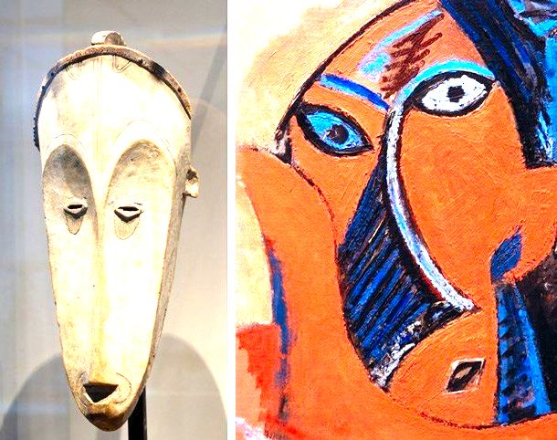 Picasso e máscara africana