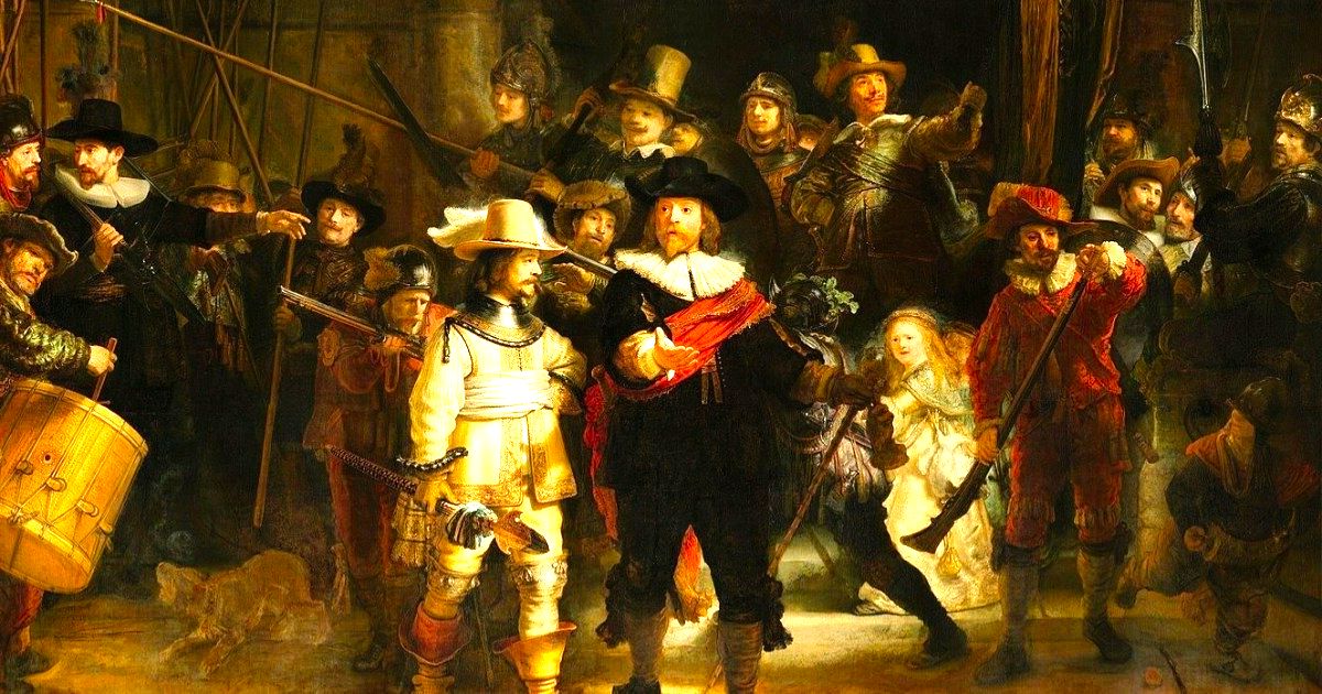A Ronda Noturna de Rembrandt: Um Quadro