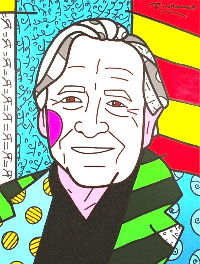 We love Rauschenberg Romero Britto