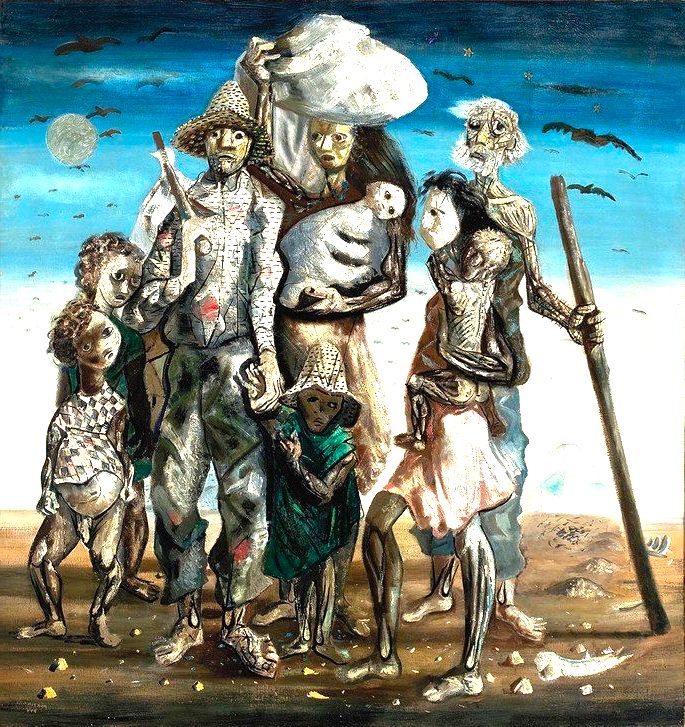 quadro Retirantes de Candido Portinari