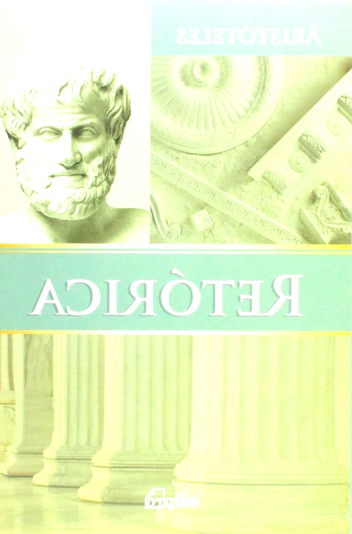 Capa do livro Retorica, de Aristoteles.