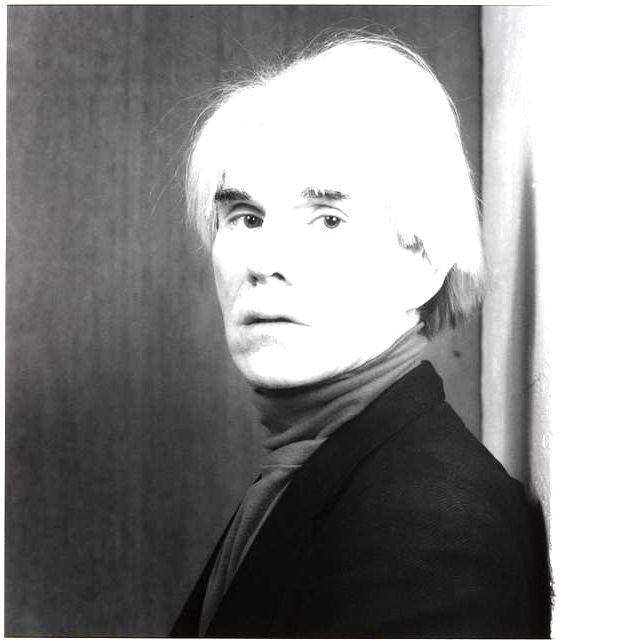Retrato de Andy Warhol.