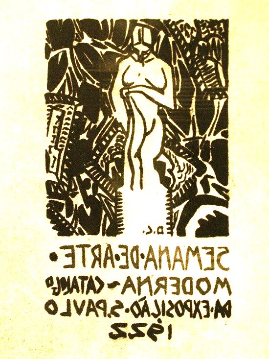 Capa do catálogo da exposição feita por Di Cavalcanti