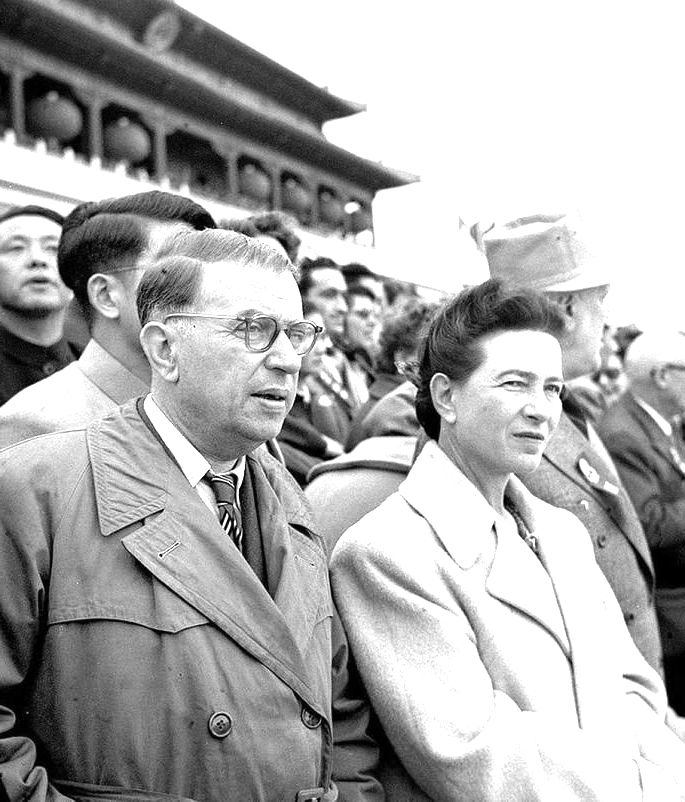Sarte e Simone de Beauvoir 1955