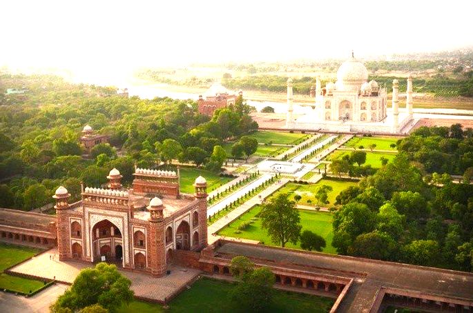 Jardins do Taj Mahal